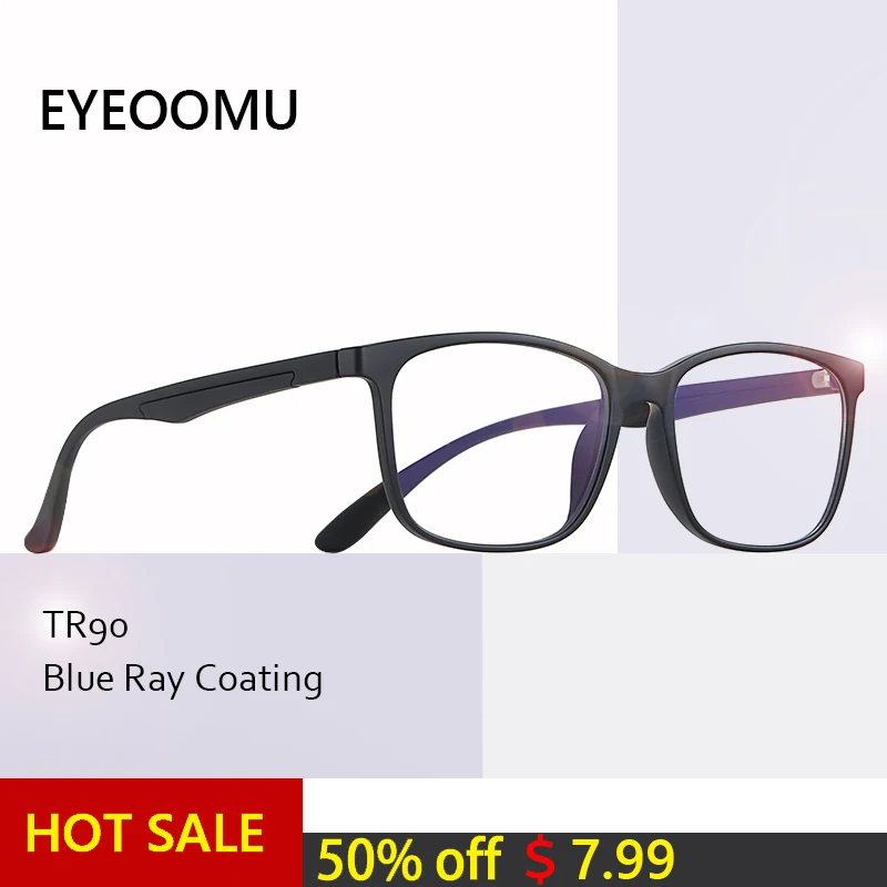 Myopia Hyperopia Eyeglasses Mens TR90 Eyewear Blue Light Blocking Square Frame Women Computer Optical Glasses With Prescription
Myopia Hyperopia Eyeglasses Mens TR90 Eyewear Blue Light Blocking Square Frame Women Computer Optical Glasses With Prescription