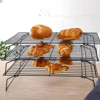 3 Layers Stackable Cake Cooling Rack Metal Cake Biscuits Bread Cookie Cooling Rack Net Mat Baking Tray 3-Layer Cake Cooling Rack 
3 Layers Stackable Cake Cooling Rack Metal Cake Biscuits Bread Cookie Cooling Rack Net Mat Baking Tray 3-Layer Cake Cooling Rack