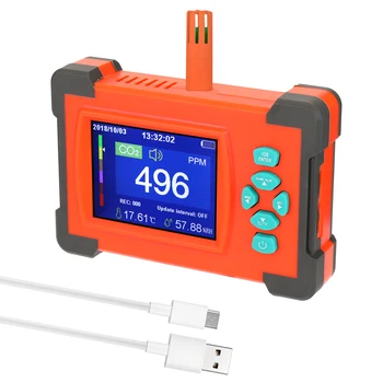 Portable Carbon Dioxide Detector Useful CO2 Meter Air Quality Monitor with Storage Case Gas Analyzer co2 meter
Portable Carbon Dioxide Detector Useful CO2 Meter Air Quality Monitor with Storage Case Gas Analyzer co2 meter