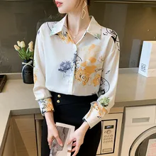 Spring Autumn Elegant Tops For Women Print Long-sleeve Shirt Chic Office Wear Women Tops Temperament Chiffon Blouse
Spring Autumn Elegant Tops For Women Print Long-sleeve Shirt Chic Office Wear Women Tops Temperament Chiffon Blouse