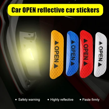 4Pcs/set Car Door Stickers Universal Safety Warning Mark OPEN Reflective Tape Cars Accessories CSL88 
4Pcs/set Car Door Stickers Universal Safety Warning Mark OPEN Reflective Tape Cars Accessories CSL88