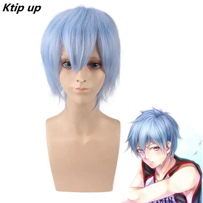 Ktip Up Wig Kuroko No Basket Tetsuya Kuroko Cosplay Wig 30cm Short Light Blue Men Synthetic Hair Perucas Cosplay Wig
Ktip Up Wig Kuroko No Basket Tetsuya Kuroko Cosplay Wig 30cm Short Light Blue Men Synthetic Hair Perucas Cosplay Wig