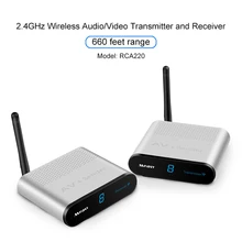 2.4GHz Wireless AV VCD Audio Video Transmitter and Receiver with IR Remote Control 200 Metres RCA-220 for Transmission
2.4GHz Wireless AV VCD Audio Video Transmitter and Receiver with IR Remote Control 200 Metres RCA-220 for Transmission