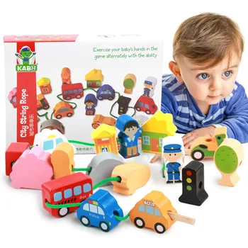 Wooden Large Particles City Building Blocks Beaded Baby String Thread Rope Beading Game Children String
Wooden Large Particles City Building Blocks Beaded Baby String Thread Rope Beading Game Children String