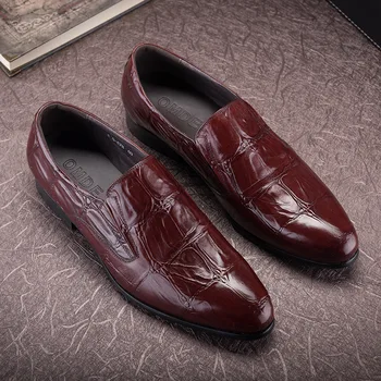 Men's Leather Shoes Oxfords Business Formal Wear Leather Shoes Men's Crocodile Pattern Shoes 
Men's Leather Shoes Oxfords Business Formal Wear Leather Shoes Men's Crocodile Pattern Shoes