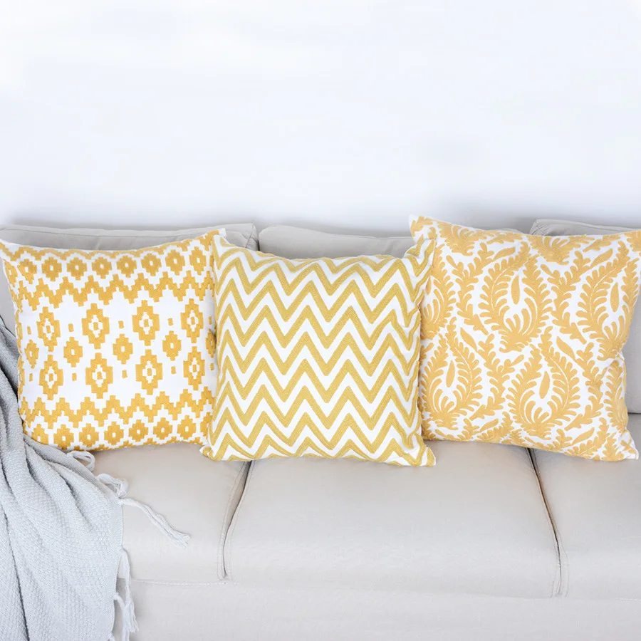 New Embroidered pillow case custom nap pillow seat back cover geometric embroidery set
New Embroidered pillow case custom nap pillow seat back cover geometric embroidery set