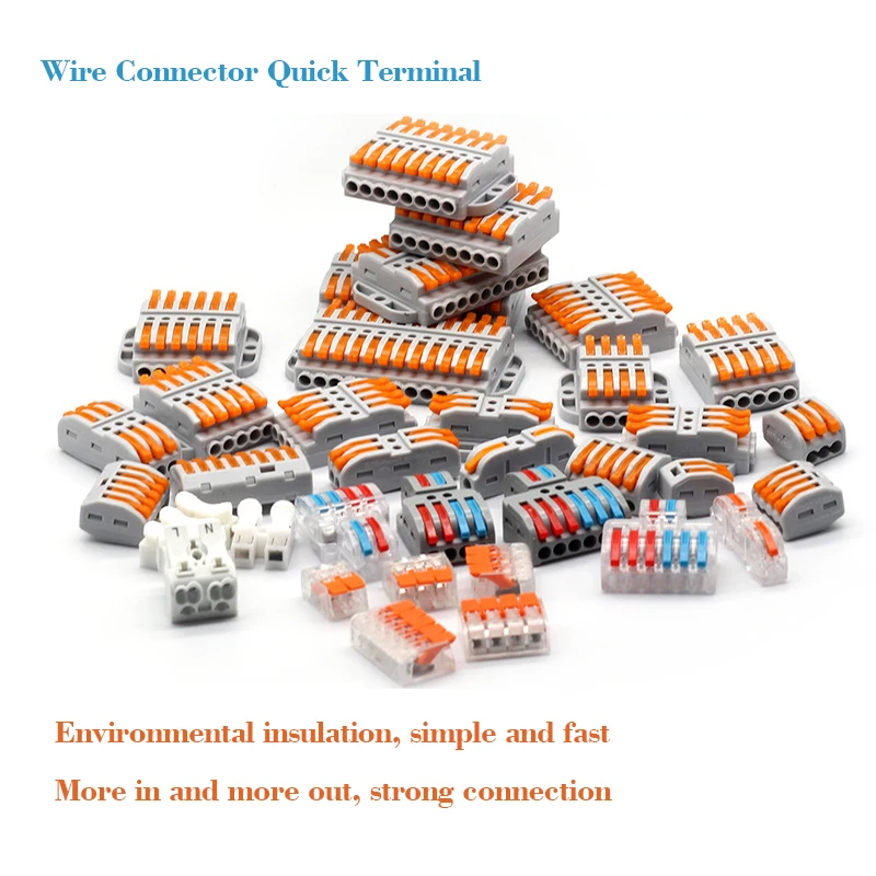 Fast Wire Connector Conductor PCT2/3 in / 2/3 out connection connector wire connector and splitter clip
Fast Wire Connector Conductor PCT2/3 in / 2/3 out connection connector wire connector and splitter clip