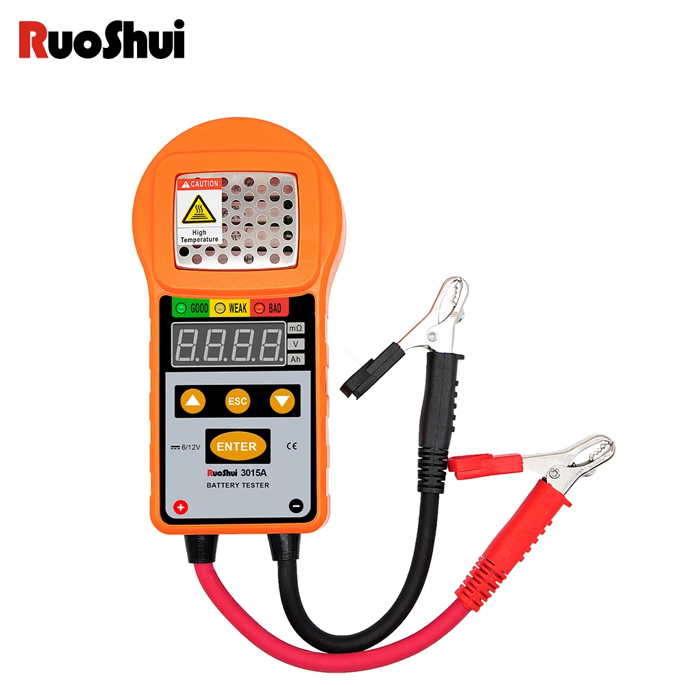 RuoShui 3015A Battery Tester Charger Analyzer 12V/6V Vehicle Voltage Test Car Battery Detector Meter Charging Cricut Load Tools
RuoShui 3015A Battery Tester Charger Analyzer 12V/6V Vehicle Voltage Test Car Battery Detector Meter Charging Cricut Load Tools