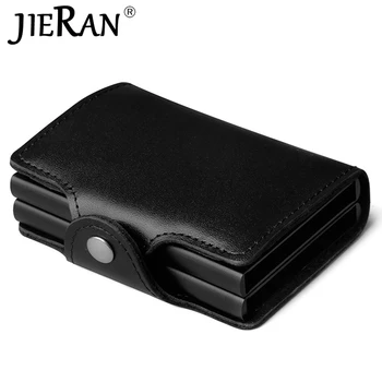 Leather Credit Card Holder Men double Aluminum RFID Metal Wallet Automatic pop up Anti-theft women Purse Business ID Cardholder
Leather Credit Card Holder Men double Aluminum RFID Metal Wallet Automatic pop up Anti-theft women Purse Business ID Cardholder