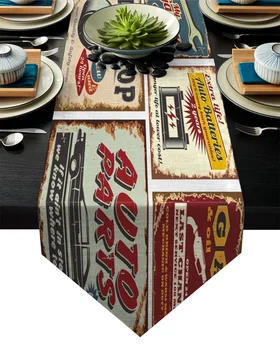 Retro Poster Design Car Tool Table Runner Table Flag Home Party Decorative Tablecloth Table Runners for Wedding
Retro Poster Design Car Tool Table Runner Table Flag Home Party Decorative Tablecloth Table Runners for Wedding