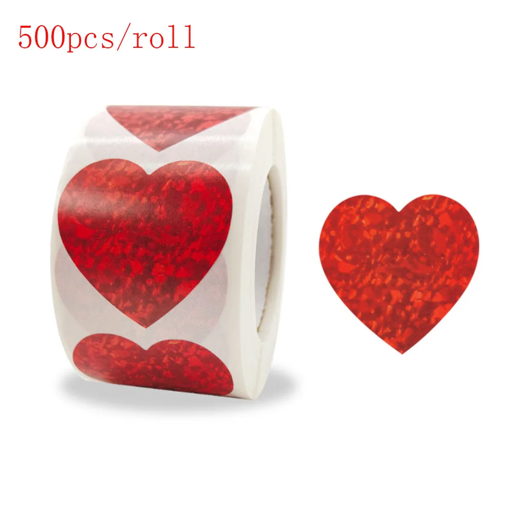 

Red Heart Shape Gift Packing Stickers For Wedding Happy Valentine's Day Romantic Gift Decoration Stickers For Girlfriend Wife