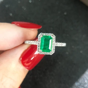Simple and Elegant 5*7mm Green Stone Wedding rings for women Top quality Silver color Sparkling AAA Zircon Gilrs party jewelry 
Simple and Elegant 5*7mm Green Stone Wedding rings for women Top quality Silver color Sparkling AAA Zircon Gilrs party jewelry