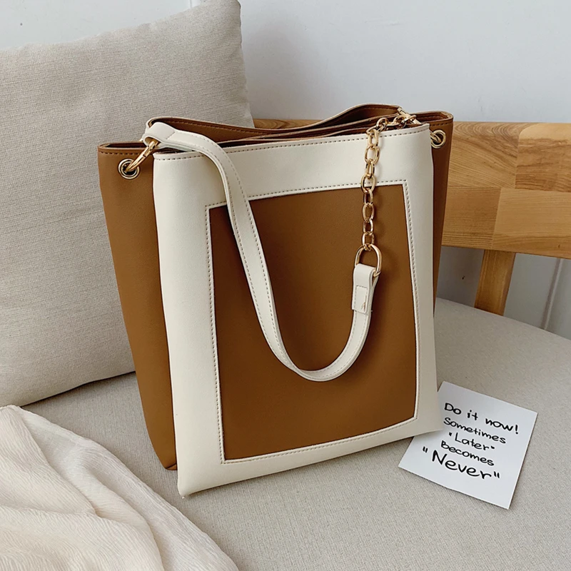 Burminsa Contrast Color Bucket Women Shoulder Bags Unique Design 3 Compartments Large Capacity Female Shopper Bags Summer 2019
Burminsa Contrast Color Bucket Women Shoulder Bags Unique Design 3 Compartments Large Capacity Female Shopper Bags Summer 2019