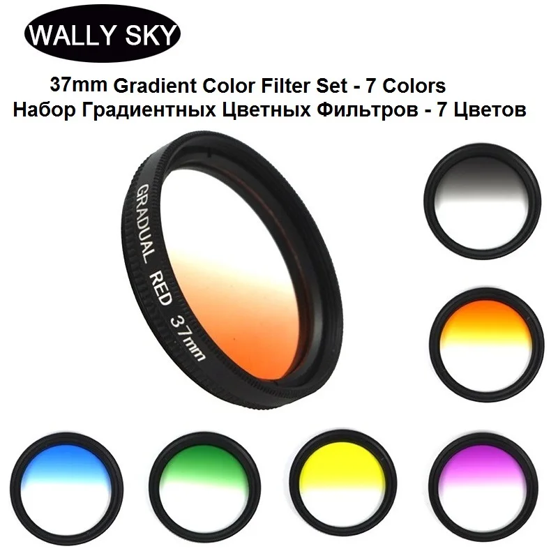 37mm Gradient Color Filter Set Gradient 7 Colors for Photography Smart Phone Filter SLR Filter Lens Gopro Accessories Adjustable
37mm Gradient Color Filter Set Gradient 7 Colors for Photography Smart Phone Filter SLR Filter Lens Gopro Accessories Adjustable