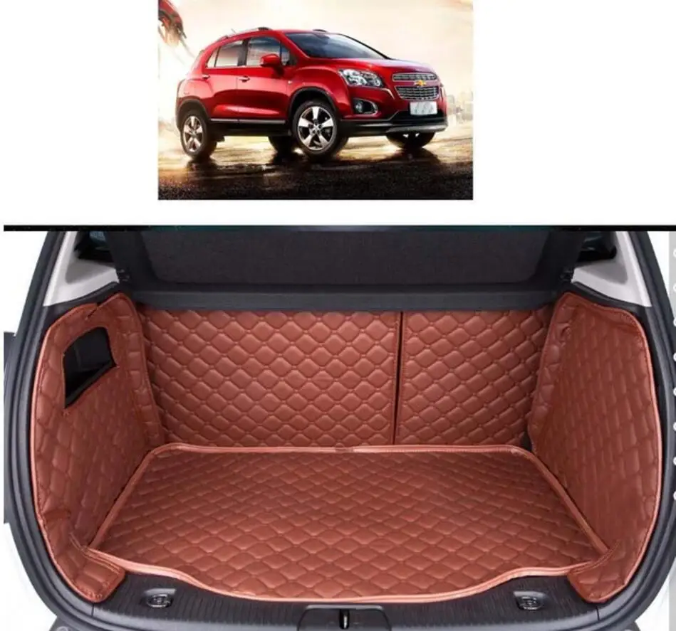 

fiber leather car trunk mat for chevrolet trax Holden Trax Chevrolet Tracker 2014 2015 2016 2017 cargo liner car accessories