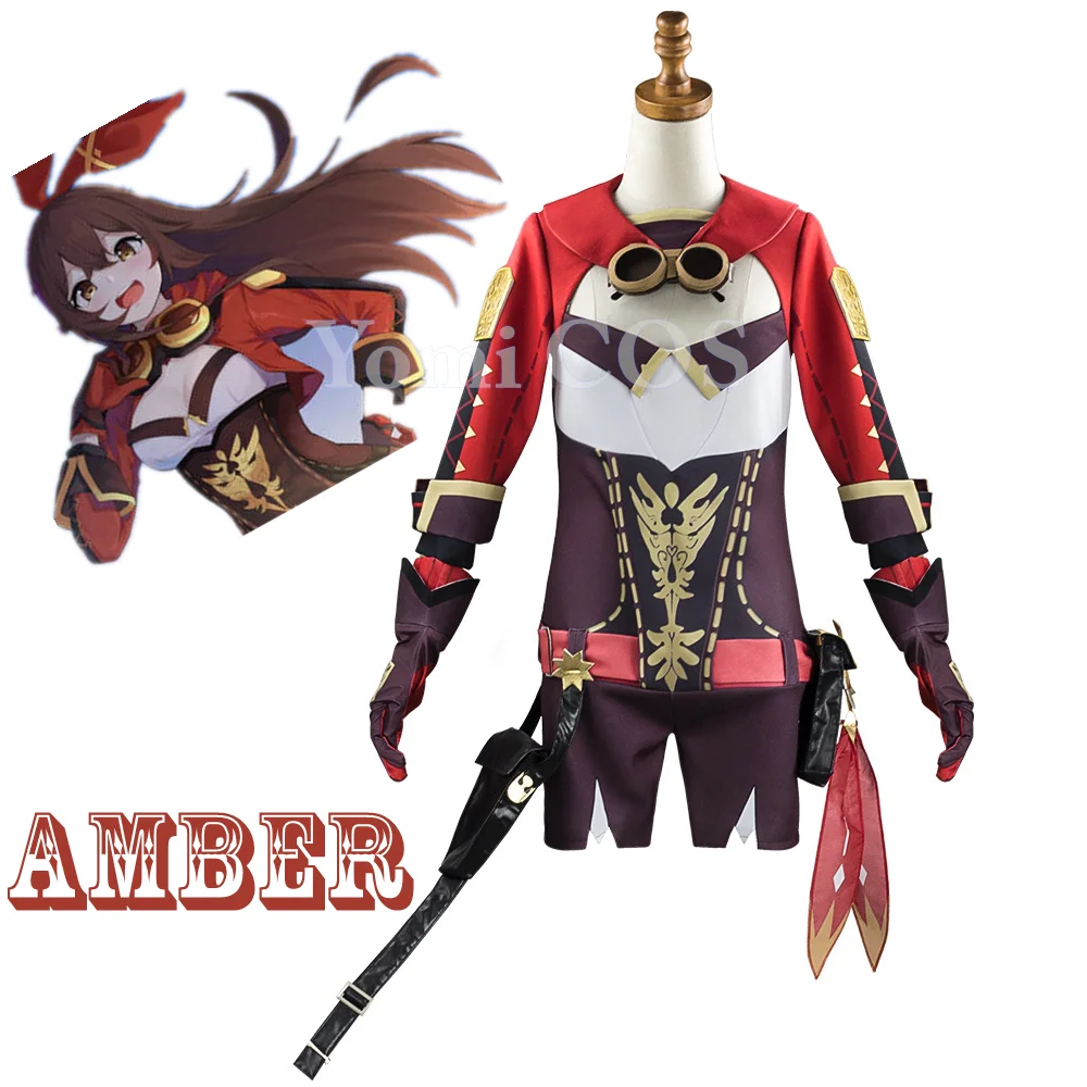 Game Genshin Impact Amber Cosplay Costume Sets Halloween 2021 New Bodysuit Headwear Stocking Gloves Waist Bag
Game Genshin Impact Amber Cosplay Costume Sets Halloween 2021 New Bodysuit Headwear Stocking Gloves Waist Bag