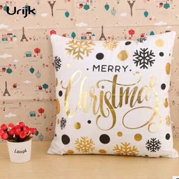 Christmas Pillow Cover Gold Printed Bedding Bronzing Pillow Case Soft Decorative Pillows Seat Snowflake Pillowcases Soft
Christmas Pillow Cover Gold Printed Bedding Bronzing Pillow Case Soft Decorative Pillows Seat Snowflake Pillowcases Soft