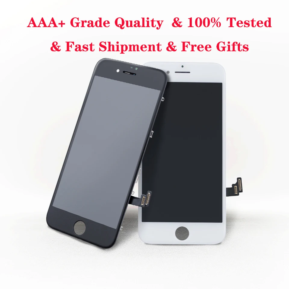 AAA+ LCD For iphone 7 display touch screen replacement white/black ecran for iPhone 7G screen module no dead pixel free tools
AAA+ LCD For iphone 7 display touch screen replacement white/black ecran for iPhone 7G screen module no dead pixel free tools