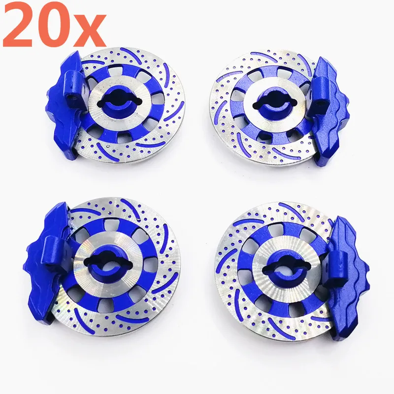 

20Pieces Unlimited Desert Racer (UDR) Adapter Alum. Wheel Hex Hub Brake Disc + Caliper Disc OP Accessories For 1/7 Traxxas UDR