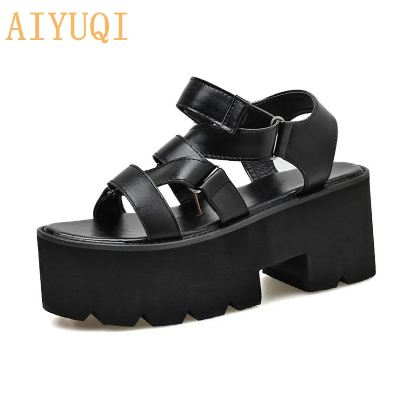 AIYUQI Women Sandals Platform High Heels 2020 Summer Shoes Trend New Sandals Muffin Waterproof Fashion Sandals Women
AIYUQI Women Sandals Platform High Heels 2020 Summer Shoes Trend New Sandals Muffin Waterproof Fashion Sandals Women