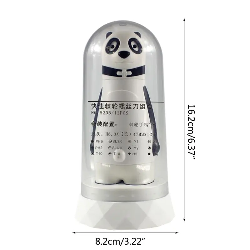 Cute Panda Ratcheting Multi-bit Magnetic Screwdriver Quick Load Multifunction 72XD
Cute Panda Ratcheting Multi-bit Magnetic Screwdriver Quick Load Multifunction 72XD