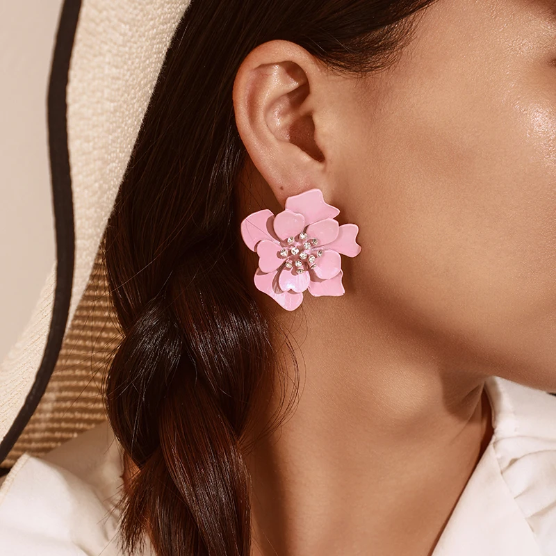 Tocona Boho Summmer Candy Colorful Crystal Large Flower Pendant Drop Earrings For Women Sweet Engagement Party Jewelry Gift
Tocona Boho Summmer Candy Colorful Crystal Large Flower Pendant Drop Earrings For Women Sweet Engagement Party Jewelry Gift