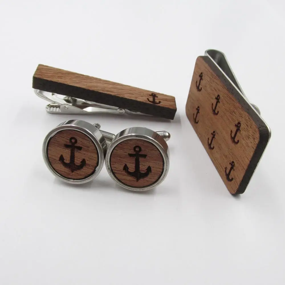 Nautical Handmade Wooden Anchor Cufflinks & Tie Clip Cuff Links Sailing Gifts For Him Groomsmen Gift For Men
Nautical Handmade Wooden Anchor Cufflinks & Tie Clip Cuff Links Sailing Gifts For Him Groomsmen Gift For Men