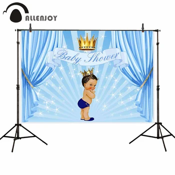 Allenjoy Child Newborn Celebration Photocall Golden Grown Glitter Stripe Boy Party Blue Curtains Backdrops Baby Shower Banners
Allenjoy Child Newborn Celebration Photocall Golden Grown Glitter Stripe Boy Party Blue Curtains Backdrops Baby Shower Banners