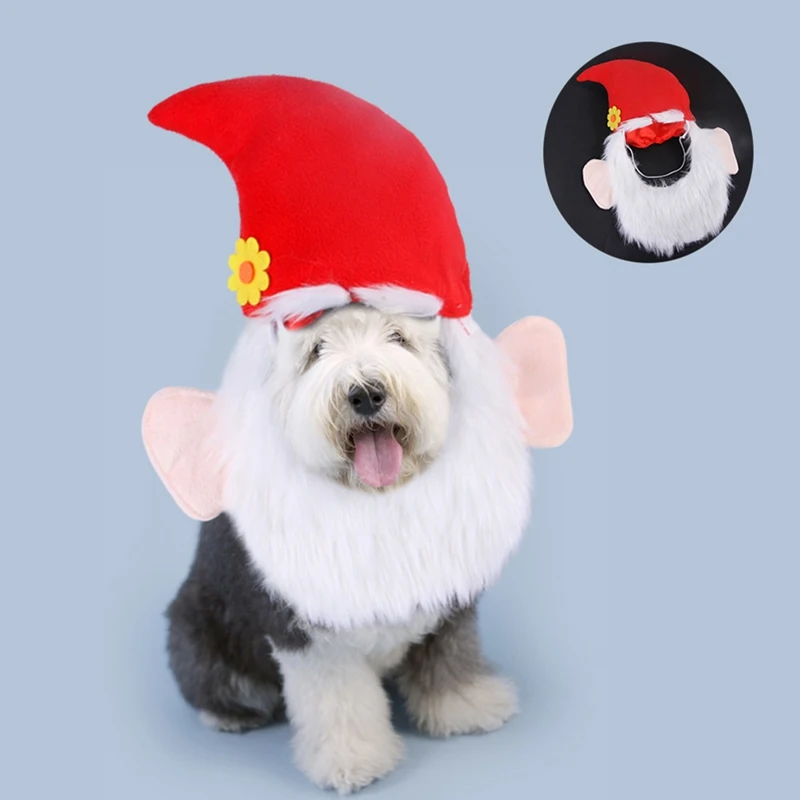 Pet Cat Bearded Christmas Hat Dog Cosplay Santa Claus Cap Xmas New Year Party Decor Fancy Dressing Up Headgear Headwear 
Pet Cat Bearded Christmas Hat Dog Cosplay Santa Claus Cap Xmas New Year Party Decor Fancy Dressing Up Headgear Headwear