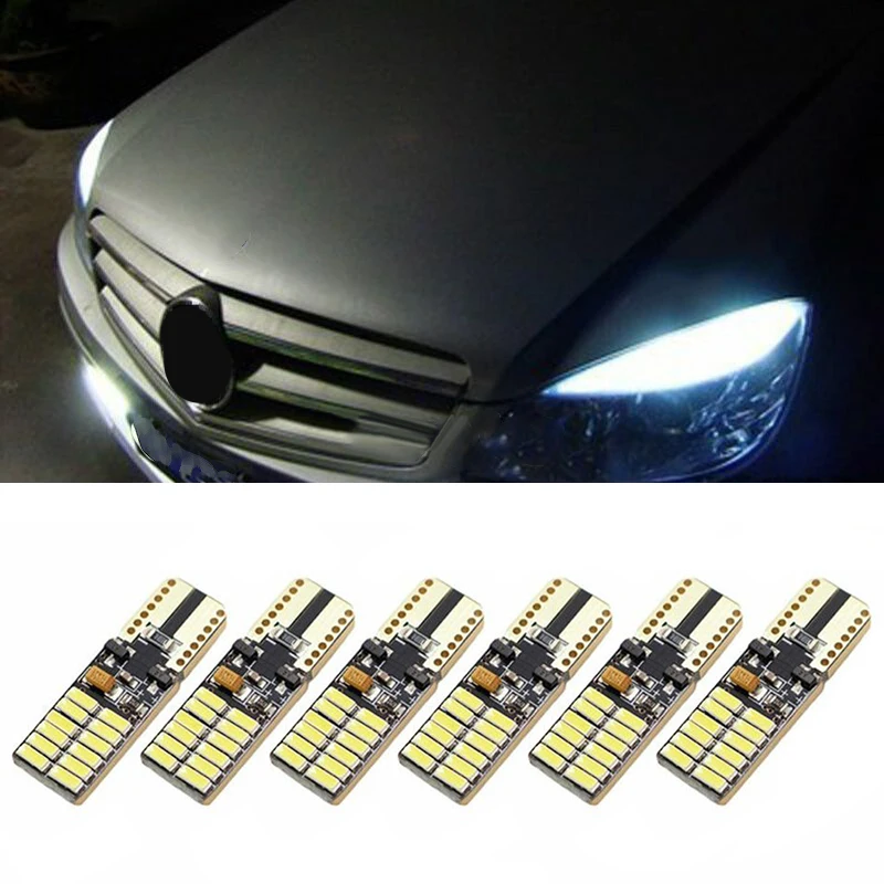 6pcs Car LED Lights Bulb T10 6000K White Lighting Error Free Canbus For Mercedes W204 5W DC12-24V Accessories Car Light Bulbs
6pcs Car LED Lights Bulb T10 6000K White Lighting Error Free Canbus For Mercedes W204 5W DC12-24V Accessories Car Light Bulbs