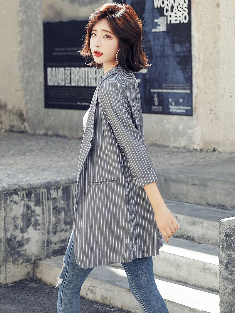 Small Suit Coat Women's Mid-length 2019 Autumn New Style Korean-style Casual Tops Online Celebrity Loose-Fit Suit Elegant Fashio 
Small Suit Coat Women's Mid-length 2019 Autumn New Style Korean-style Casual Tops Online Celebrity Loose-Fit Suit Elegant Fashio