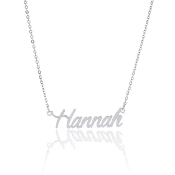 Silver Color Personalized Name Necklace Stainless Steel Customized Metal Necklaces Custom Simple Jewelry AAA Quality
Silver Color Personalized Name Necklace Stainless Steel Customized Metal Necklaces Custom Simple Jewelry AAA Quality