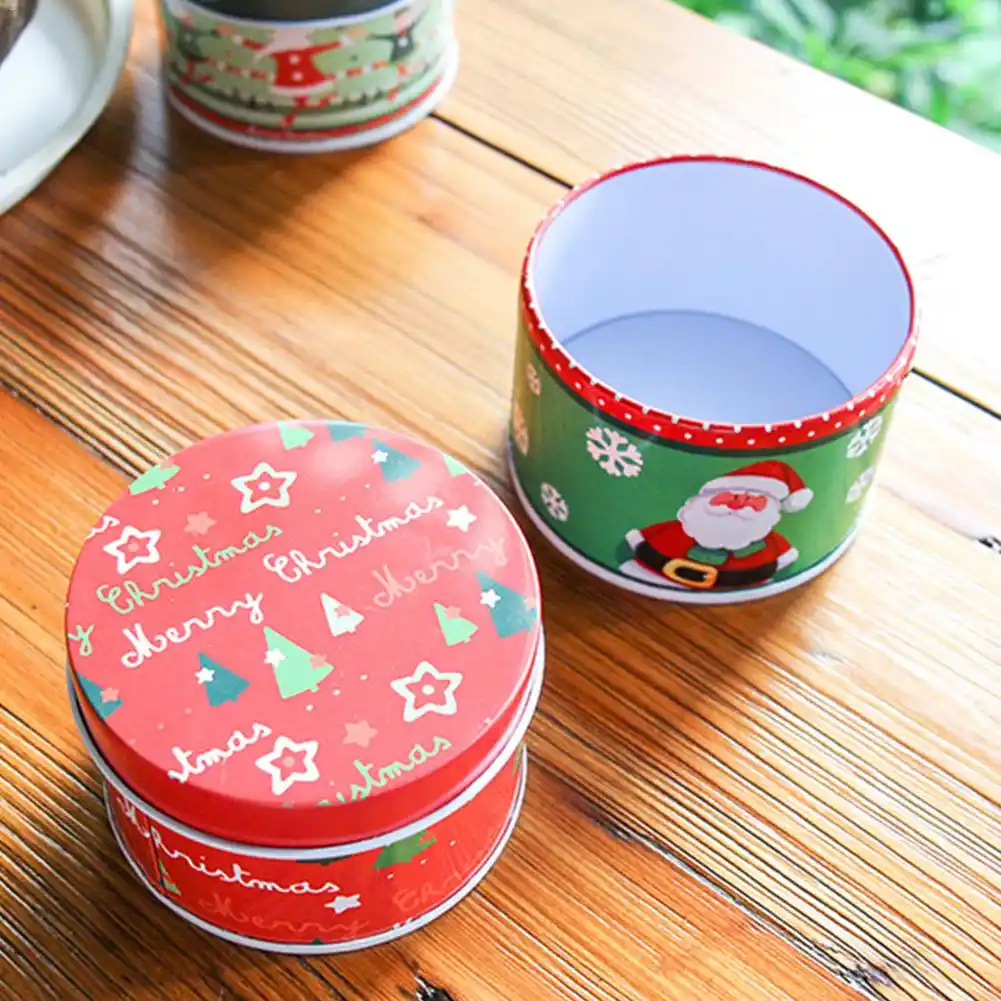christmas mini tinplate gift boxes multi function box biscuit