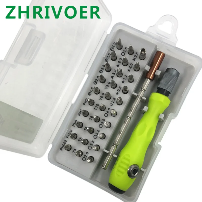 Direct 32 in 1 multi-functional screwdriver screwdriver set, clock, mobile phone, disassembly and repair household tools
Direct 32 in 1 multi-functional screwdriver screwdriver set, clock, mobile phone, disassembly and repair household tools