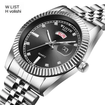 Men's Business Luminous Waterproof Steel Belt Student Quartz Watch 
Men's Business Luminous Waterproof Steel Belt Student Quartz Watch