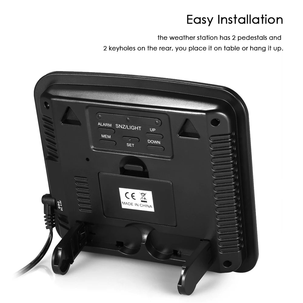 Multifunctional Wifi Color Weather Station Temperature Humidity Meter Barometer Digital Time Calendar Display Snooze Function
Multifunctional Wifi Color Weather Station Temperature Humidity Meter Barometer Digital Time Calendar Display Snooze Function