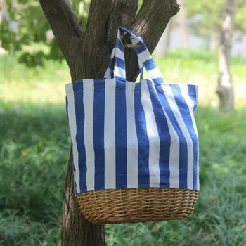 2020 women casual red blue black stripes straw bag straw rattan Linen stitching handbag striped canvas woven shoulder bag
2020 women casual red blue black stripes straw bag straw rattan Linen stitching handbag striped canvas woven shoulder bag