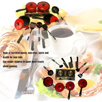 13Pcs/Set Red Tableware Simulation Kitchen Utensils Pot Spoon Cooking Spatula Knife Pretend Play Toys for Children
13Pcs/Set Red Tableware Simulation Kitchen Utensils Pot Spoon Cooking Spatula Knife Pretend Play Toys for Children