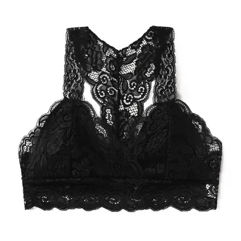 Black Lace Bra 2020 Sexy Tank Vest Tops Women Plus Size Vest Crop With Pad Wire Free Bras Lingerie Sexy V-Neck Underwear S-3XL 
Black Lace Bra 2020 Sexy Tank Vest Tops Women Plus Size Vest Crop With Pad Wire Free Bras Lingerie Sexy V-Neck Underwear S-3XL
