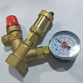 New Brass Boiler Valve 1 Inch DN25 Exhaust Safety Pressure Relief Valve and Pressure Gauge Boiler Safety Components 
New Brass Boiler Valve 1 Inch DN25 Exhaust Safety Pressure Relief Valve and Pressure Gauge Boiler Safety Components