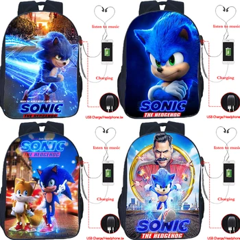 Sonic Printed USB Backpack Boys Girls School Bags Teenager USB School Backpack Children Bookbag back to school Gift
Sonic Printed USB Backpack Boys Girls School Bags Teenager USB School Backpack Children Bookbag back to school Gift