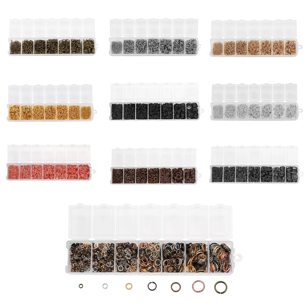 1370PCS/Set 3 4 5 6 7 8 10 mm Open Jump Rings Connectors For DIY Necklace Bracelet Jewelry Making kits Finding Supplies sets
1370PCS/Set 3 4 5 6 7 8 10 mm Open Jump Rings Connectors For DIY Necklace Bracelet Jewelry Making kits Finding Supplies sets