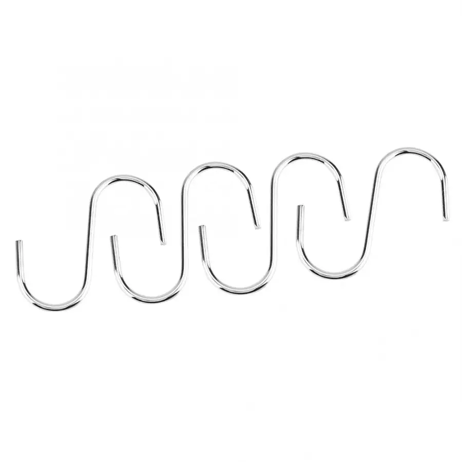 stainless steel hook 4Pcs Chrome-plated Heavy Duty S-hook Wall-mounted Flower Pot Kitchen Secured Hook S Shaped Hooks 
stainless steel hook 4Pcs Chrome-plated Heavy Duty S-hook Wall-mounted Flower Pot Kitchen Secured Hook S Shaped Hooks