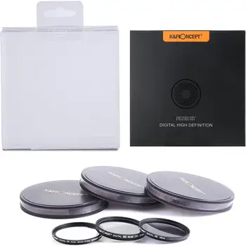 K&F Concept 67MM Slim Lens Filter Kit UV Circular Polarising Filter ND4 Neutral Density Filter
K&F Concept 67MM Slim Lens Filter Kit UV Circular Polarising Filter ND4 Neutral Density Filter