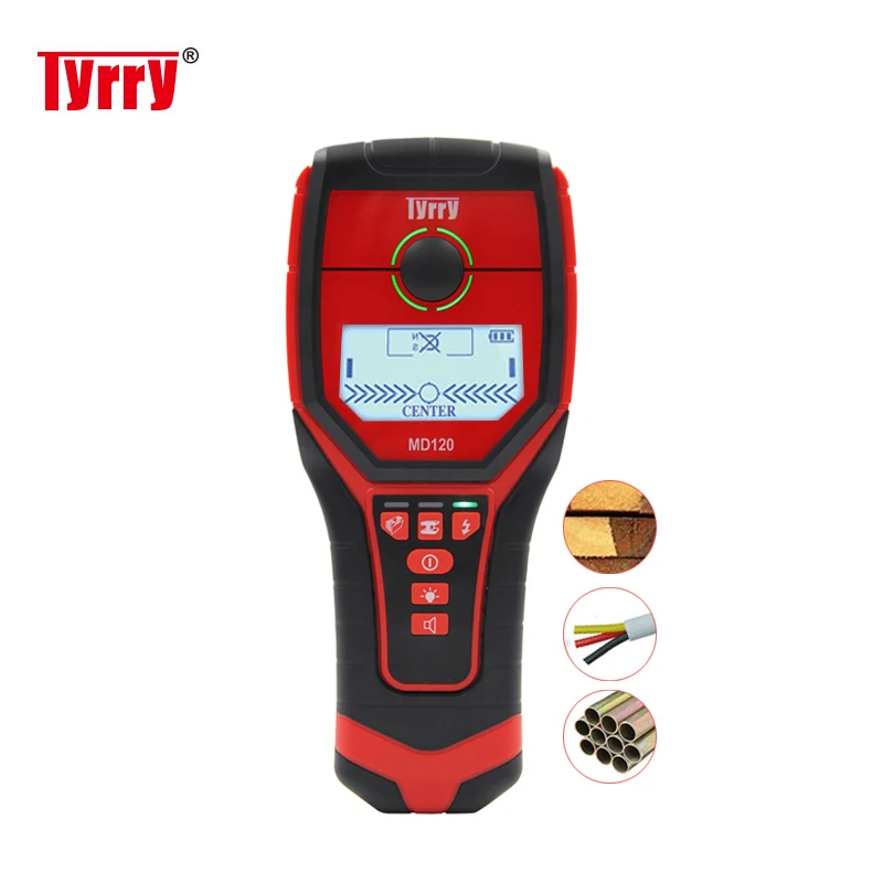 TYRRY Metal Detector Find Magnetic Metal Wood Studs Live Wire Detect Wall Scanner MD120 Wall Detector
TYRRY Metal Detector Find Magnetic Metal Wood Studs Live Wire Detect Wall Scanner MD120 Wall Detector