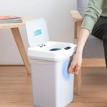 1pc Charging Smart Trash Can Automatic Induction Dustbin with Lid Mute Waste Bin with Build-in Battery for Home Living Room Kitc
1pc Charging Smart Trash Can Automatic Induction Dustbin with Lid Mute Waste Bin with Build-in Battery for Home Living Room Kitc