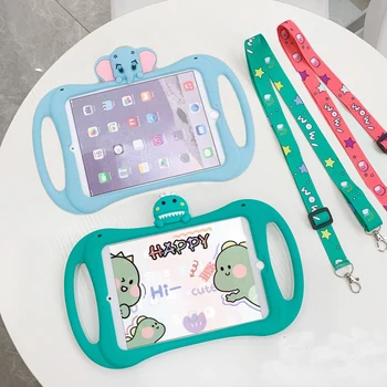 Case For iPad Mini 1 2 3 4 5 Pro Air 1 2 Cartoon Kids Cover For iPad 9.7 2017 2018 5th 6th 7th Gen 10.2 Hand-held Silicon Funda 
Case For iPad Mini 1 2 3 4 5 Pro Air 1 2 Cartoon Kids Cover For iPad 9.7 2017 2018 5th 6th 7th Gen 10.2 Hand-held Silicon Funda