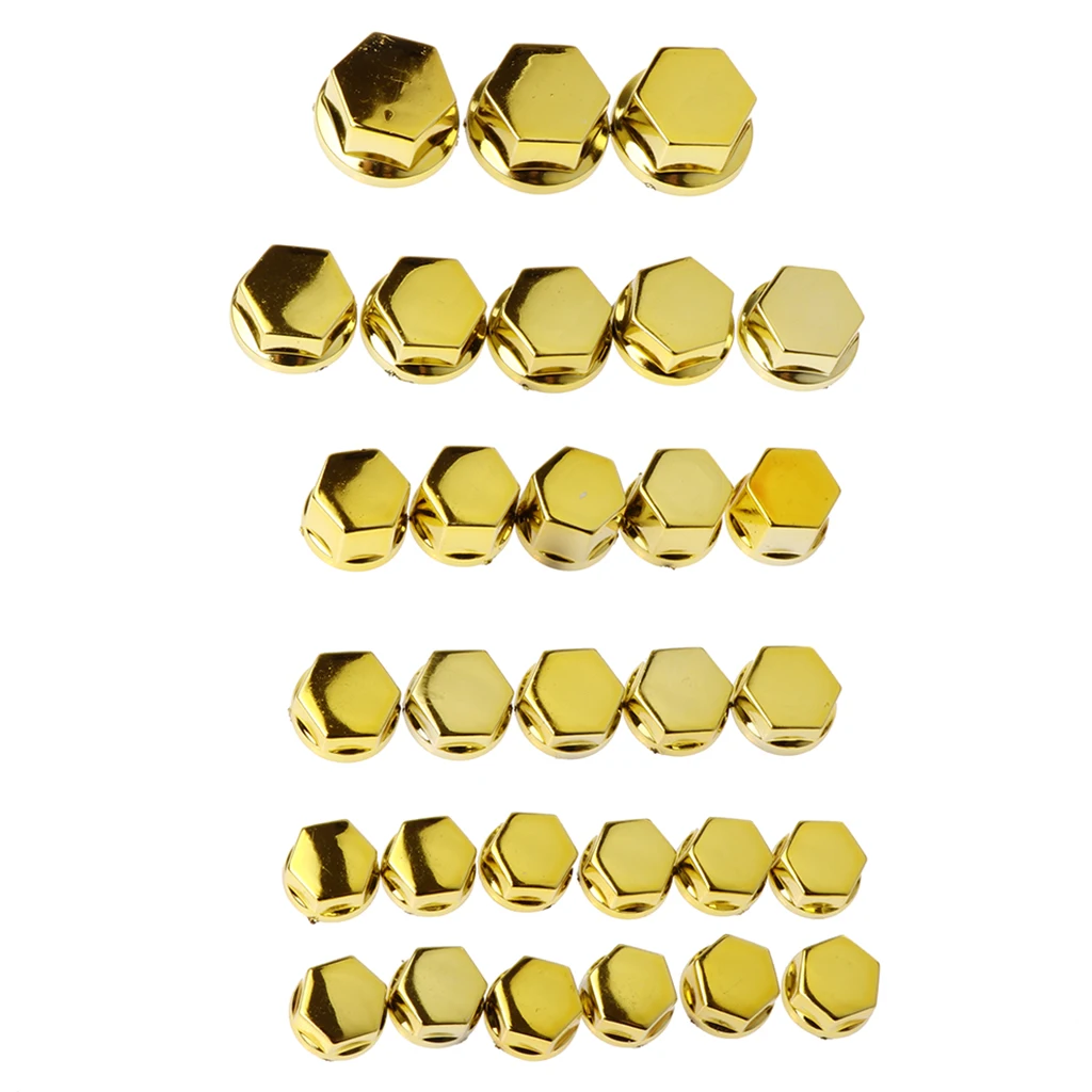 30 Pcs Practical Motorcycle Hex Socket Bolt Screw Nut Head Cover Cap Motorcycle Screw Cap Trim For Yamaha Honda Suzuki Etc 30 Pcs Practical Motorcycle Hex Socket Bolt Screw Nut Head Cover Cap Motorcycle Screw Cap Trim For Yamaha Honda Suzuki Etc
