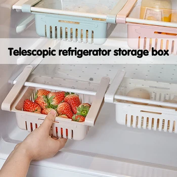 Kitchen storage container refrigerator retractable storage box drawer type multi-function fresh drain storage basket
Kitchen storage container refrigerator retractable storage box drawer type multi-function fresh drain storage basket