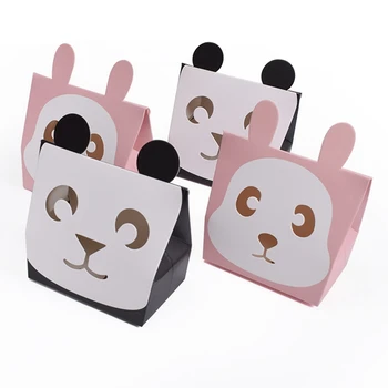 25pcs/lot Cartoon Panda & Rabbit Folding Cookie Boxes Packaging for Sweets Candy Snack Paper Box
25pcs/lot Cartoon Panda & Rabbit Folding Cookie Boxes Packaging for Sweets Candy Snack Paper Box